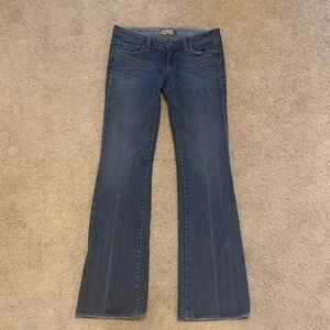 PAIGE Dark Blue Boot Cut Jeans